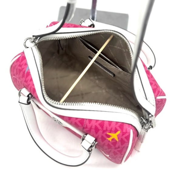 Michael Kors Small Travel Duffle Xbody Bag - Dragonfruit - Picture 6 of 8